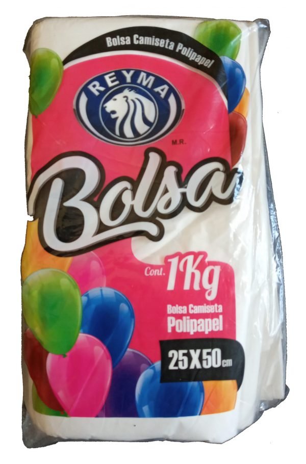 BOLSA CAMISETA BLANCA NO. 2 (25X50)