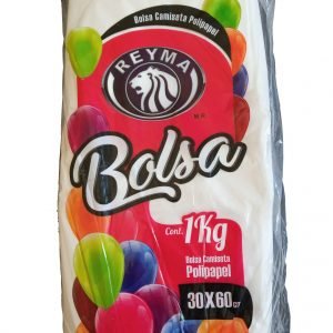 BOLSA CAMISETA BLANCA NO. 3 (30X60)