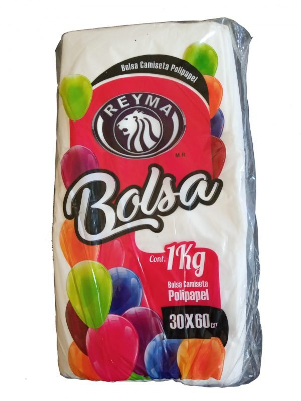 BOLSA CAMISETA BLANCA NO. 3 (30X60)