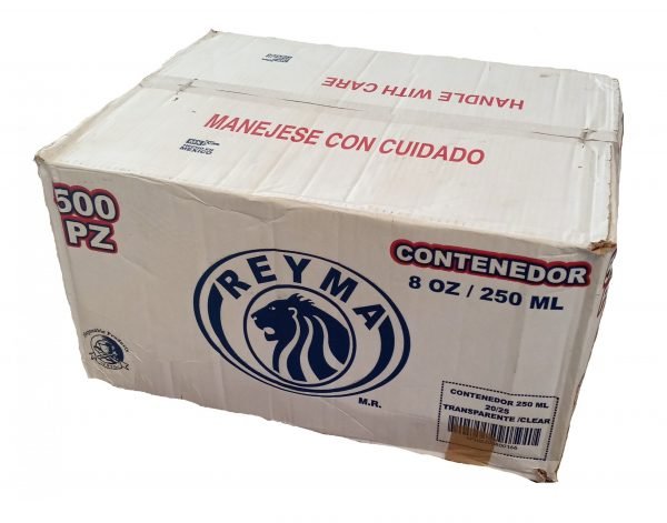 CAJA CONTENEDOR PLASTICO 1/4 LT 20/25 PZS