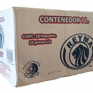 CAJA CONTENEDOR PLASTICO 1 LT 20/25 PZS